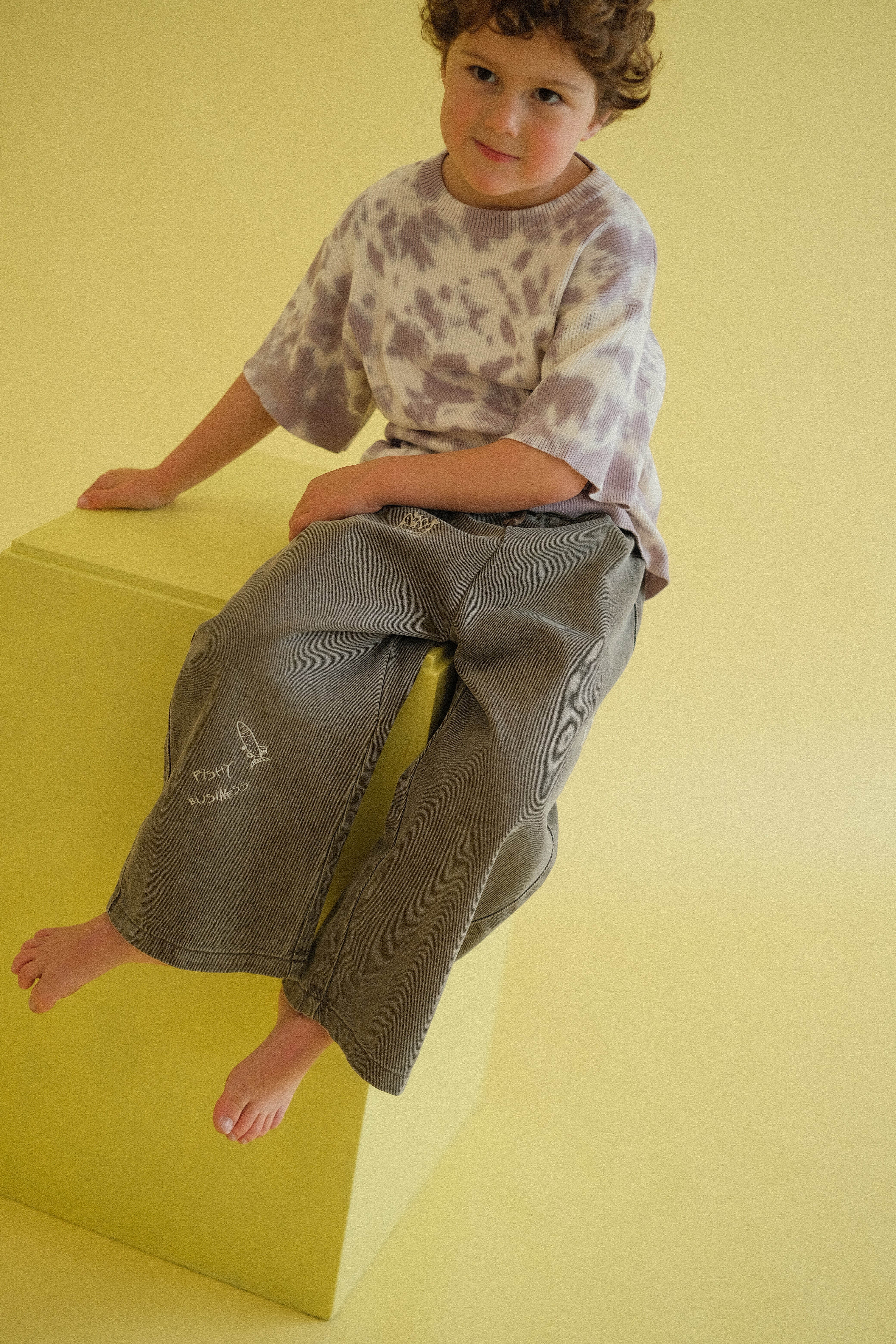 Fishy Business Denim Jeans - Ash