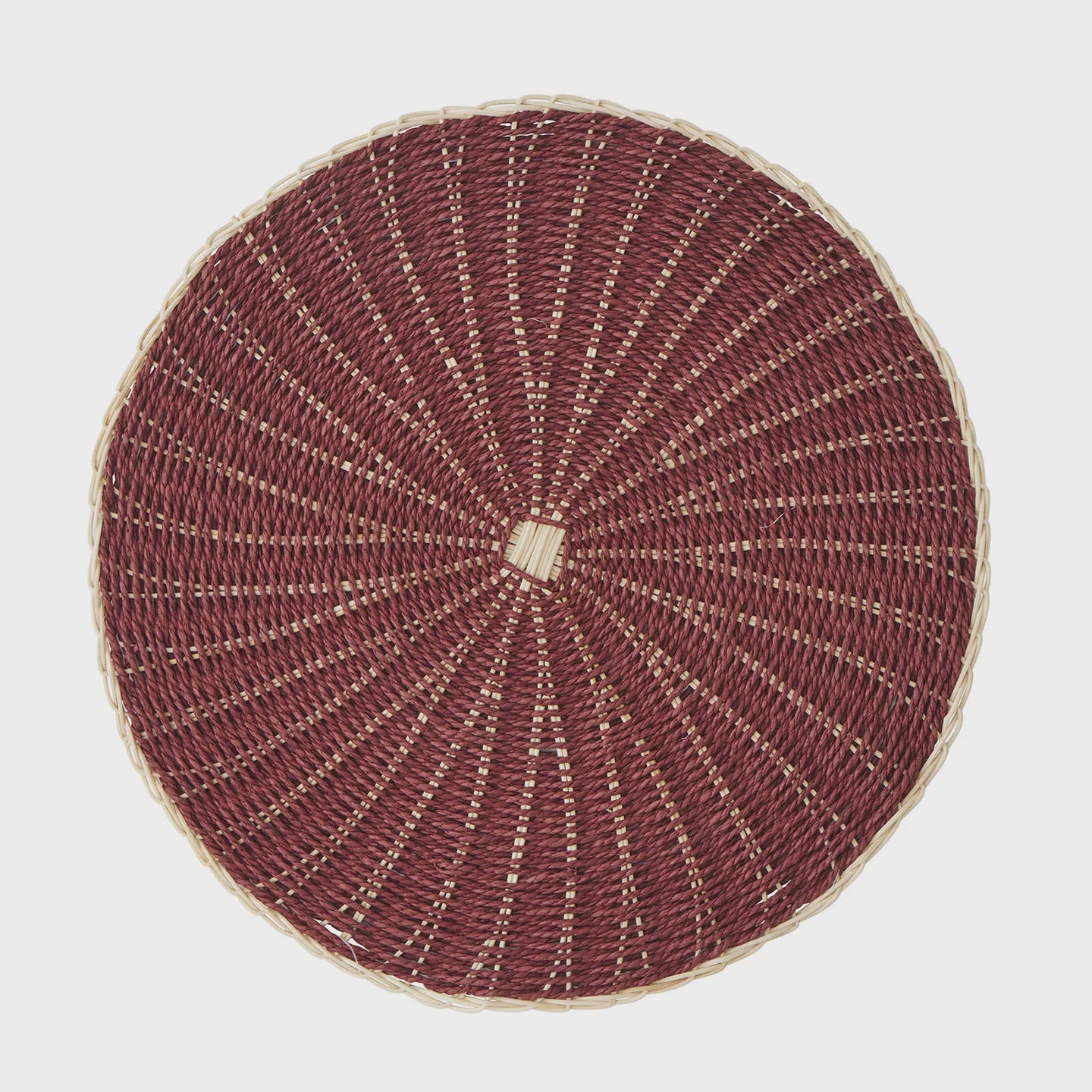 Clark Rattan/Paper Placemat - 38cm Cocoa