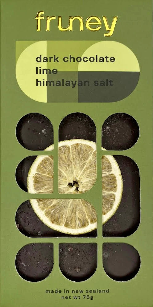 Dark chocolate, Lime & Himalayan salt 75g