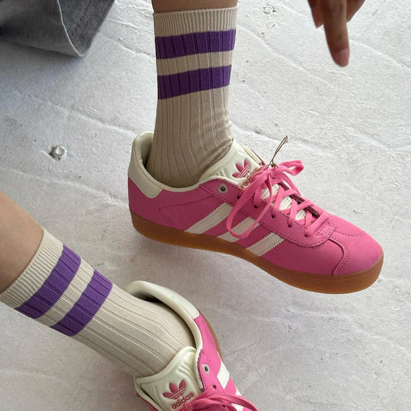 HER SOCKS VARSITY - Ube