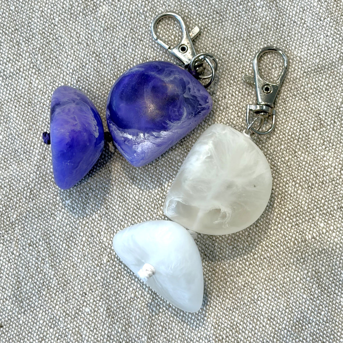 Double Bead Keyring