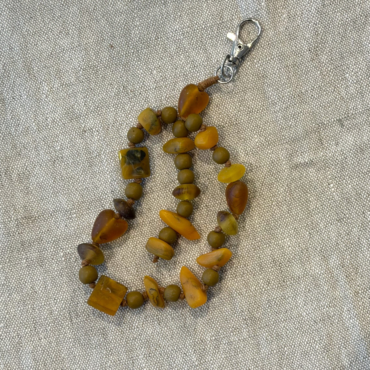 Beaded Resin Keyring