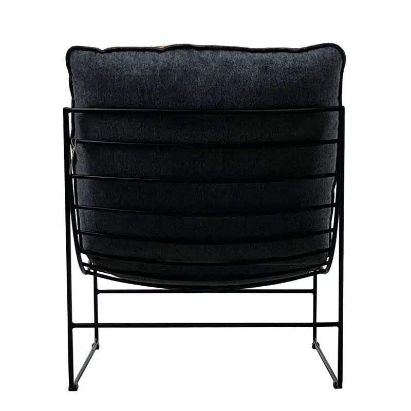 Leonardo Leather Lounge Chair - Cognac & Twilight