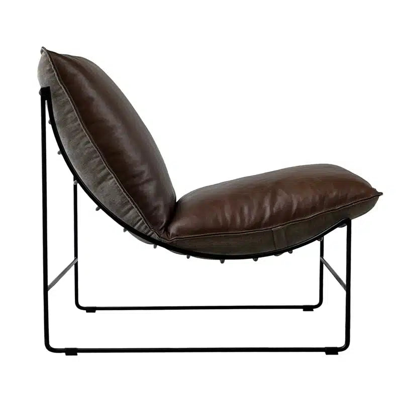 Leonardo Leather Lounge Chair - Mexico Brown + Chai