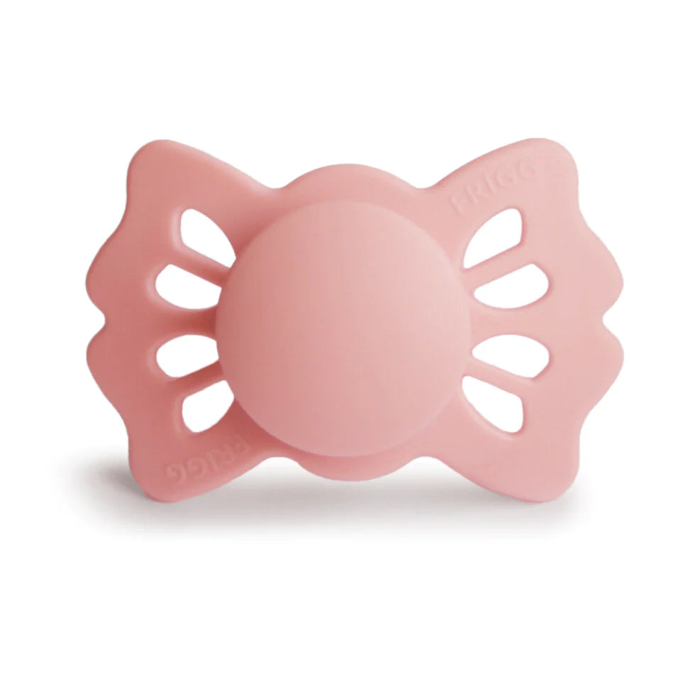 Symmetrical Luckly Silicone Pacifier - Pretty in Peach