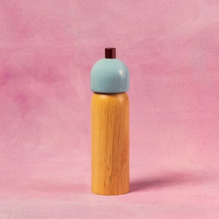 Salt & Pepper Grinder - Sky Blue & Burgundy | Medium