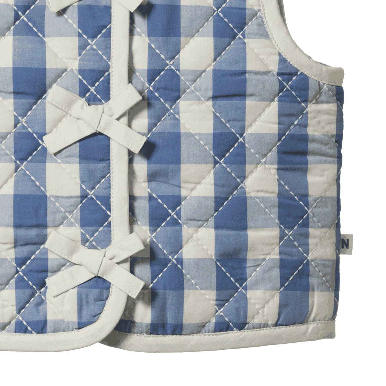 MARLO QUILTED VEST - Bluebelle Check