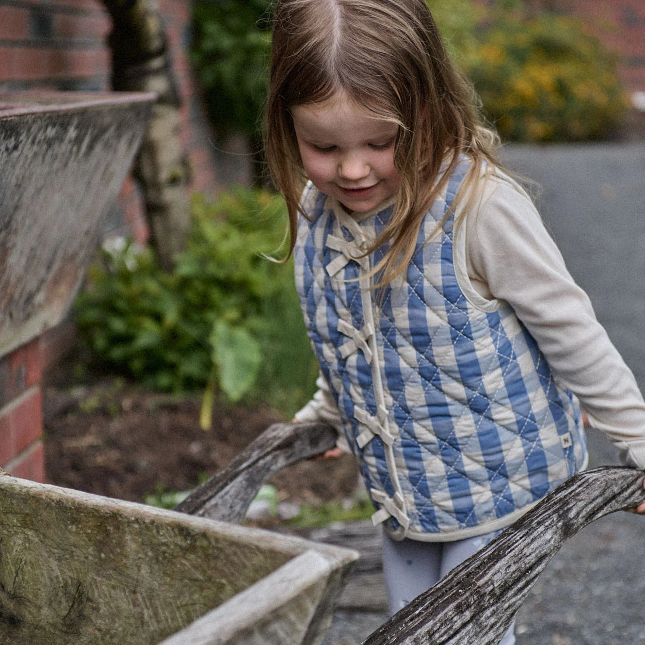 MARLO QUILTED VEST - Bluebelle Check