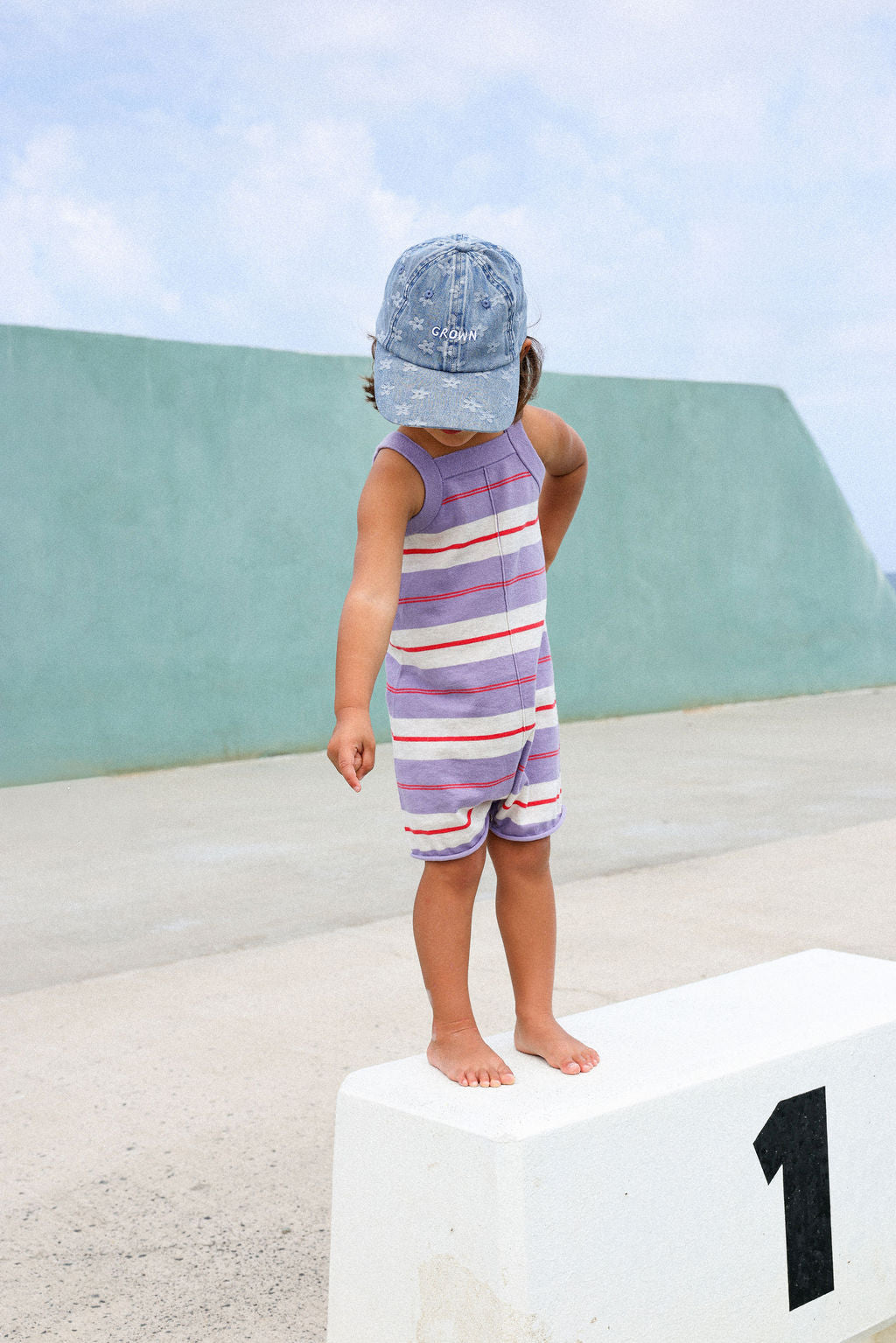 Daisy Denim Kids Cap