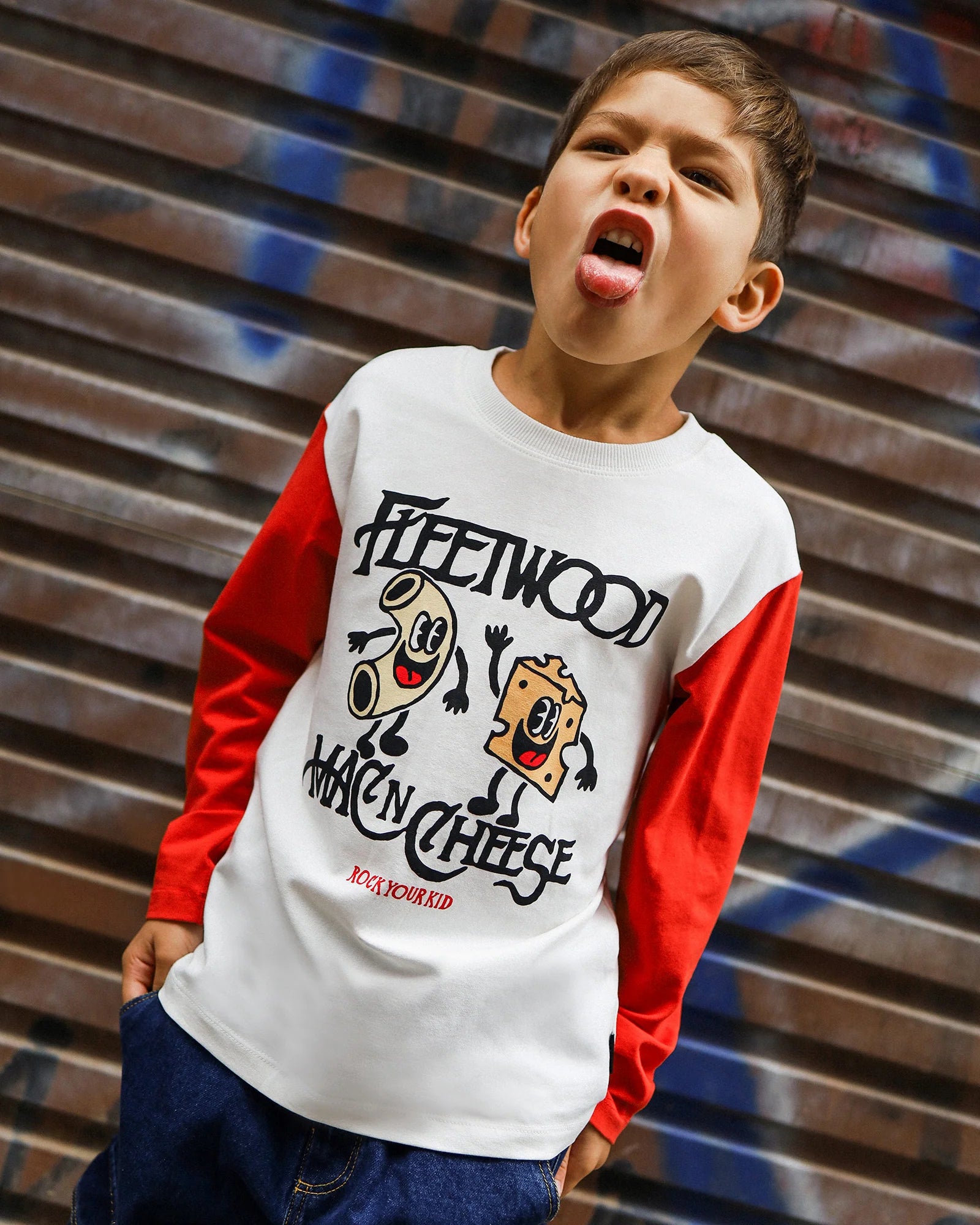 MAC'N'CHEESE MAX LONG SLEEVE T-SHIRT | Beige