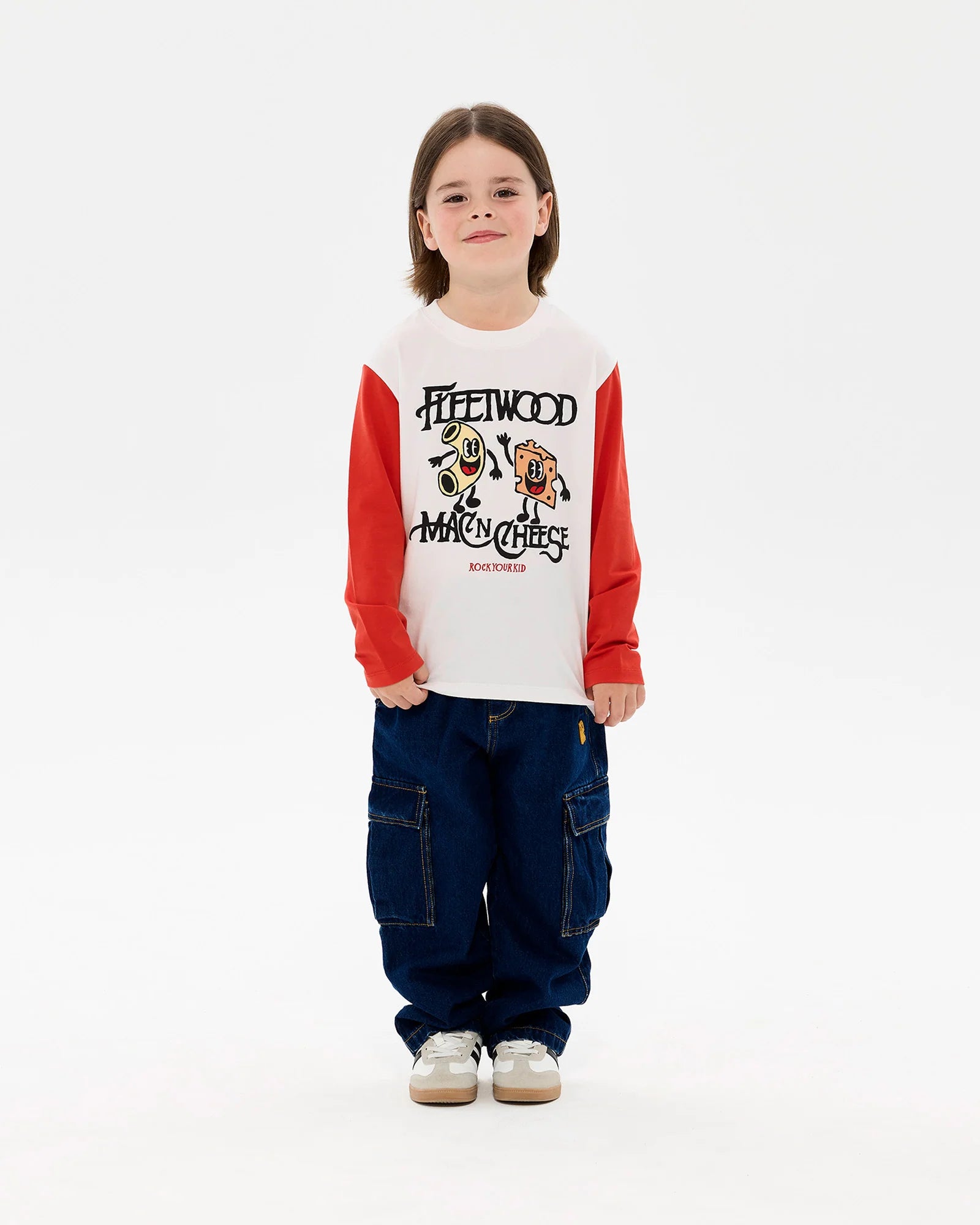 MAC'N'CHEESE MAX LONG SLEEVE T-SHIRT | Beige
