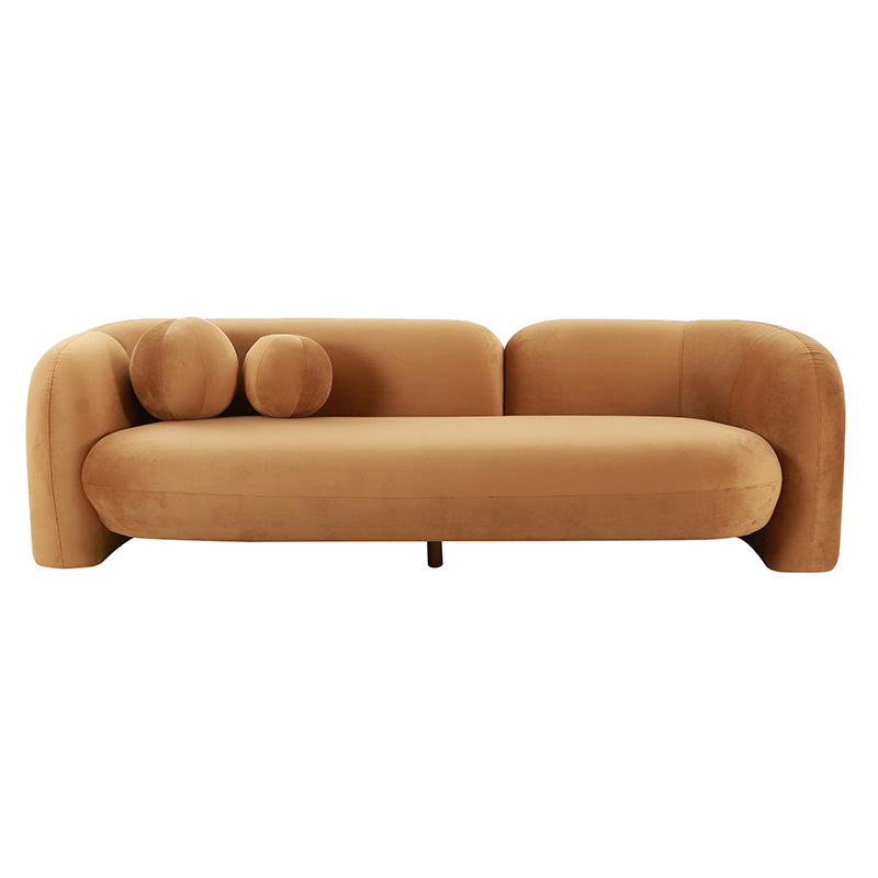 Settle 3 Seater Couch - Gold Velvet