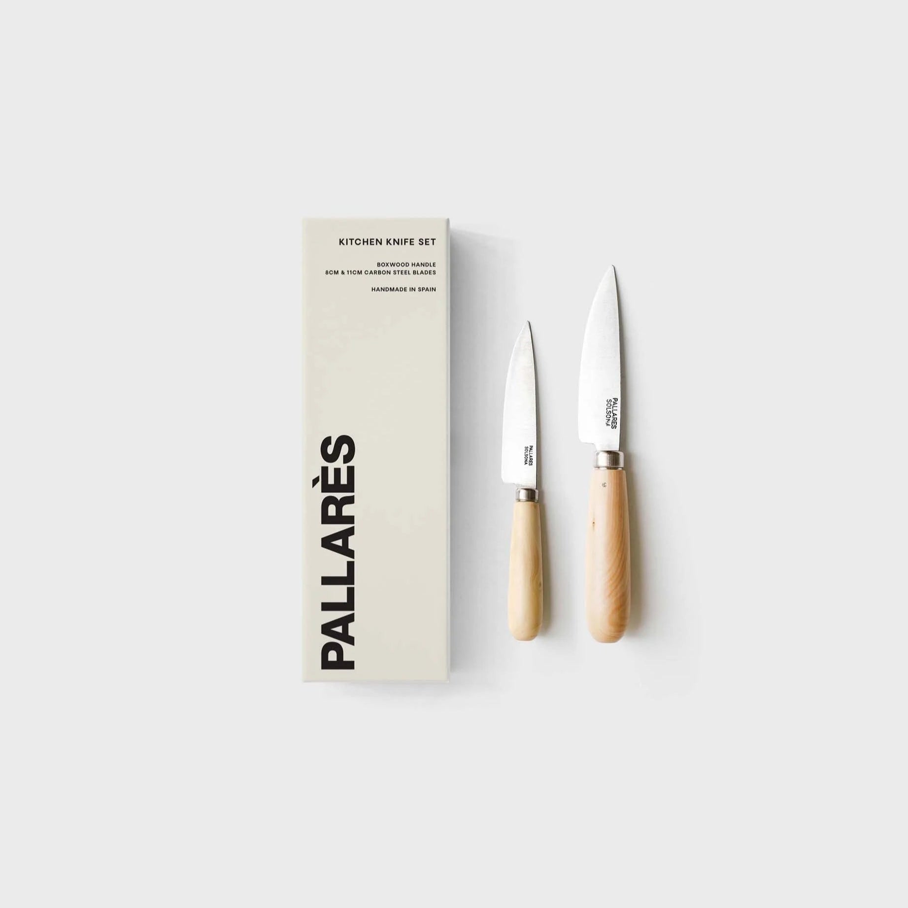 Pallares Kitchen Knife Set Carbon - 8cm & 11cm