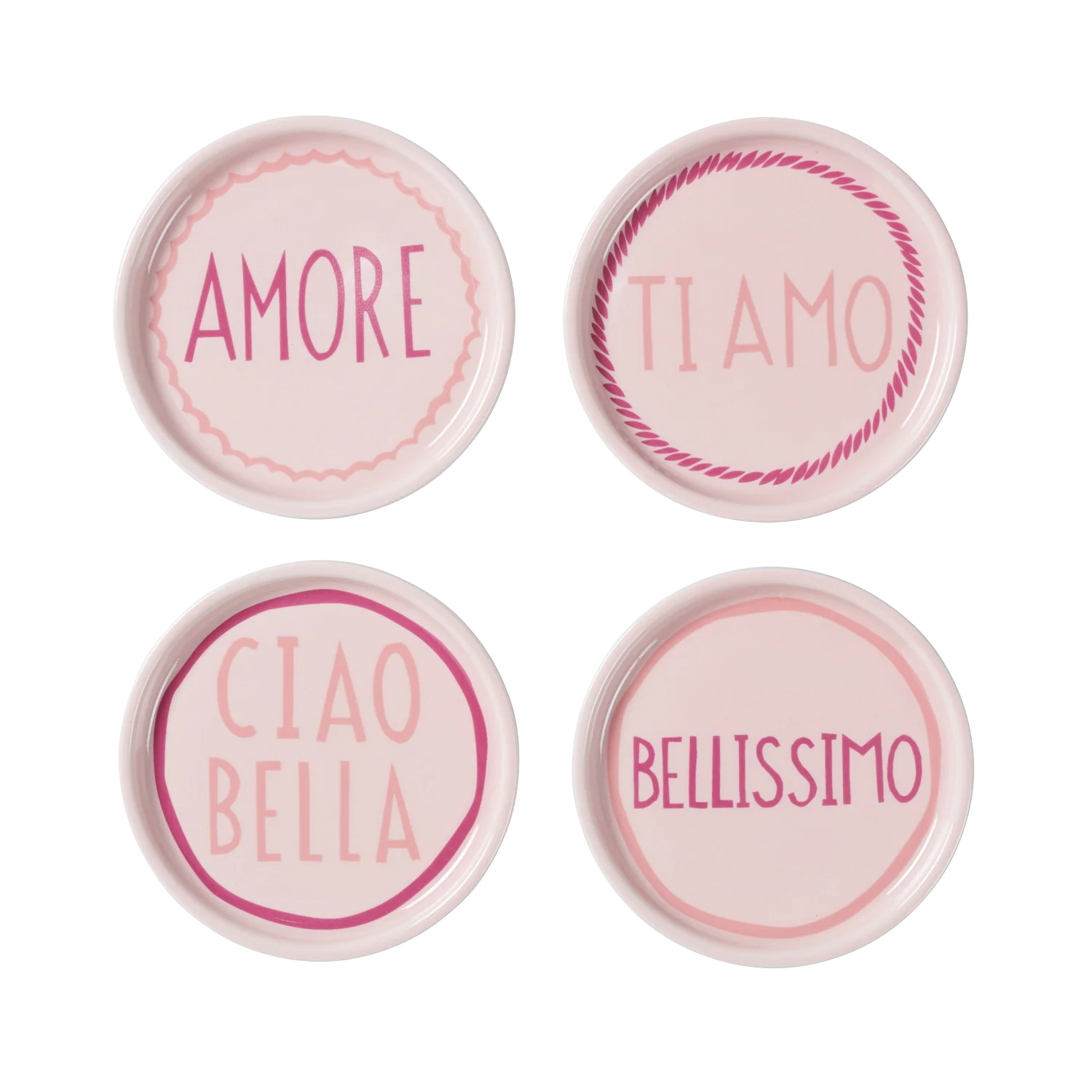 Pink Italian Coasters