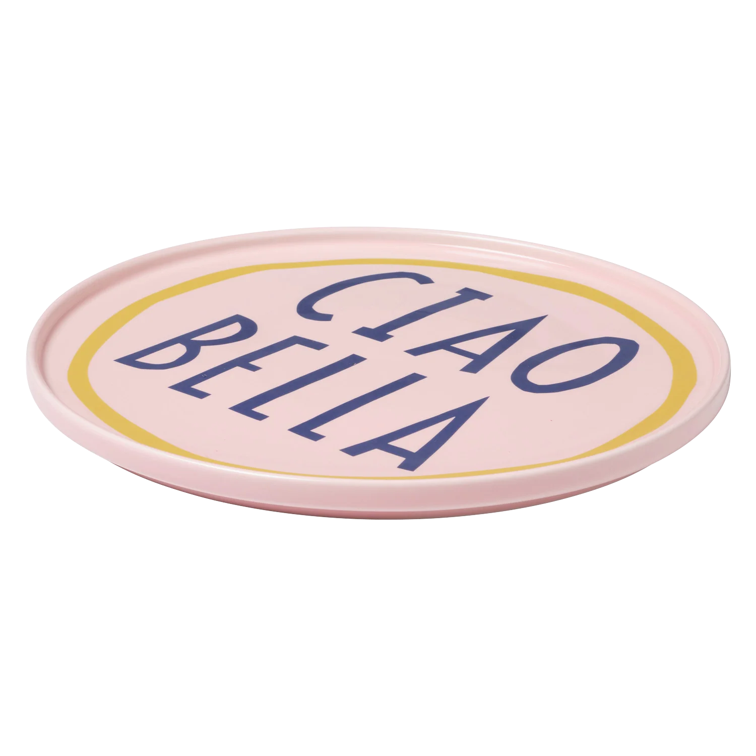 Pink Ciao Bella Plate