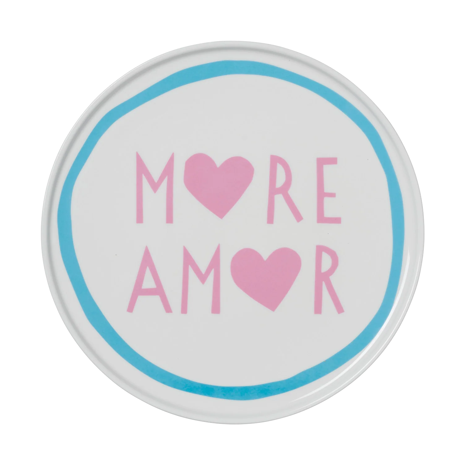 Blue More Amore Plate