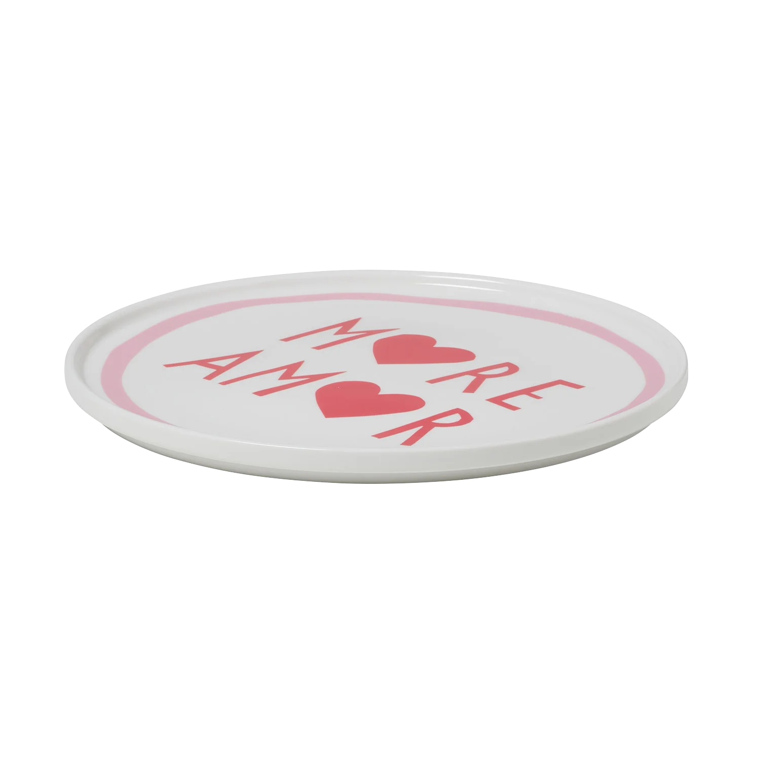Red More Amore Plate