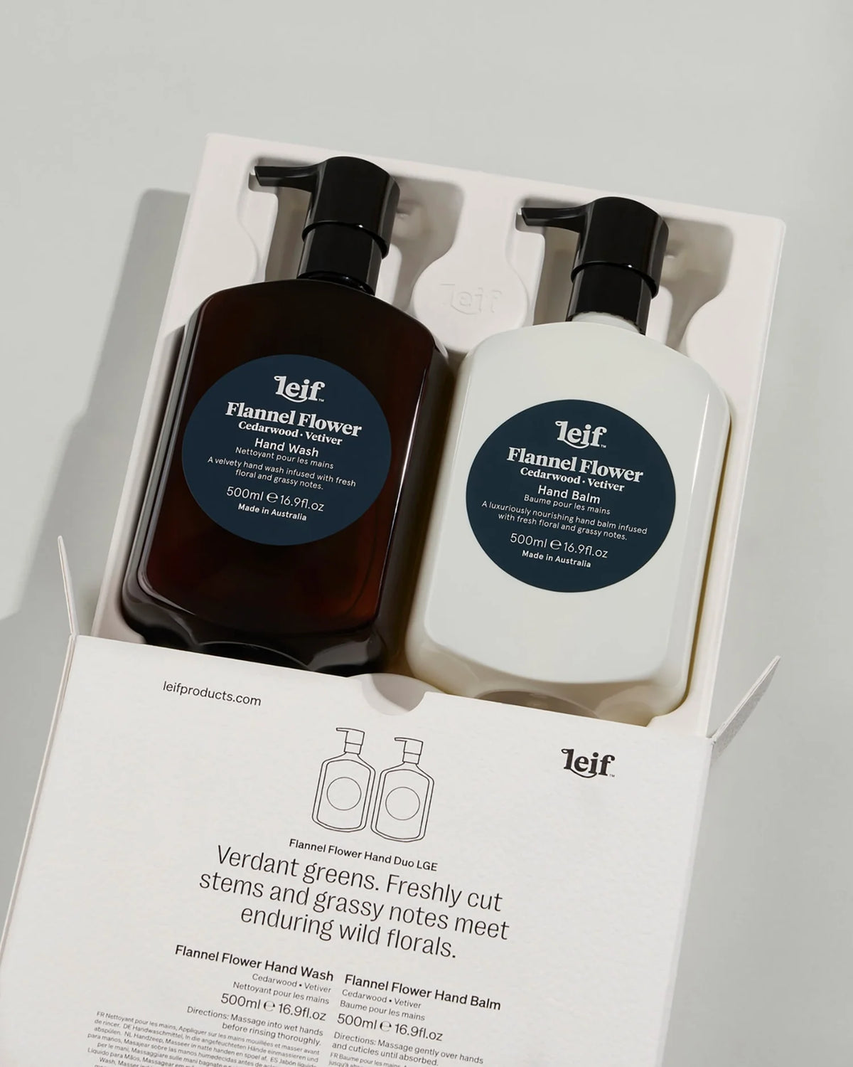 Limited Edition Holiday Flannel Flower Hand Duo