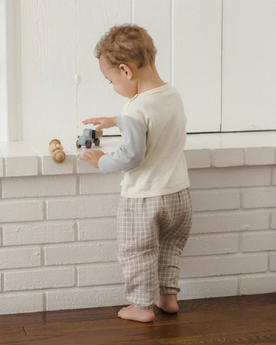 Woven Pant Blue Gingham