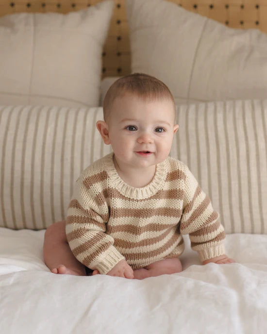 Rex Romper Almond Stripe