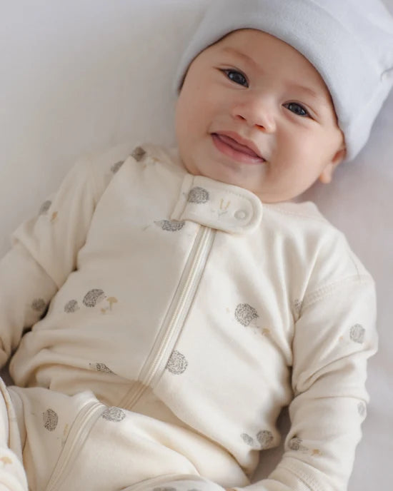 Zip Long Sleeve Sleeper Hedgehog