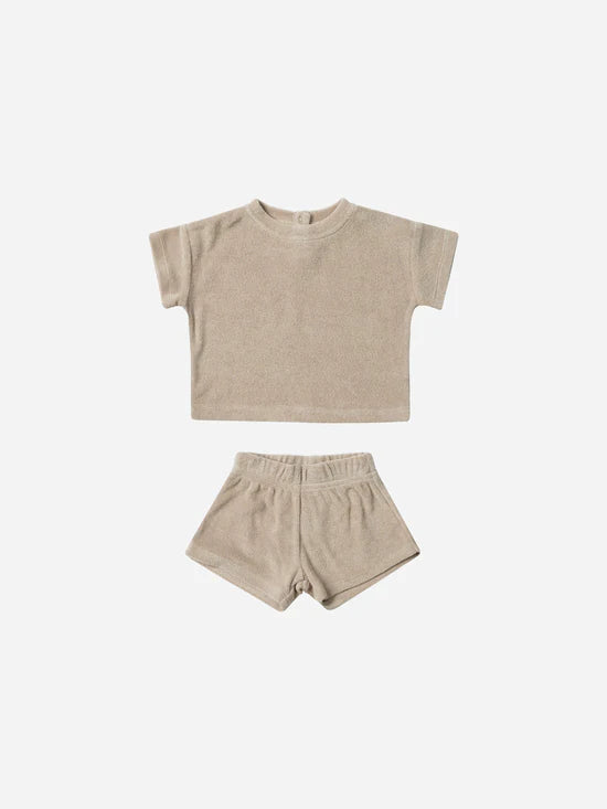 Terry Tee & Shorts Set - Oat