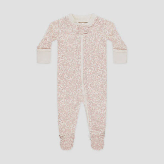 Zip Longsleeve Sleeper Footie - Pink Blossom