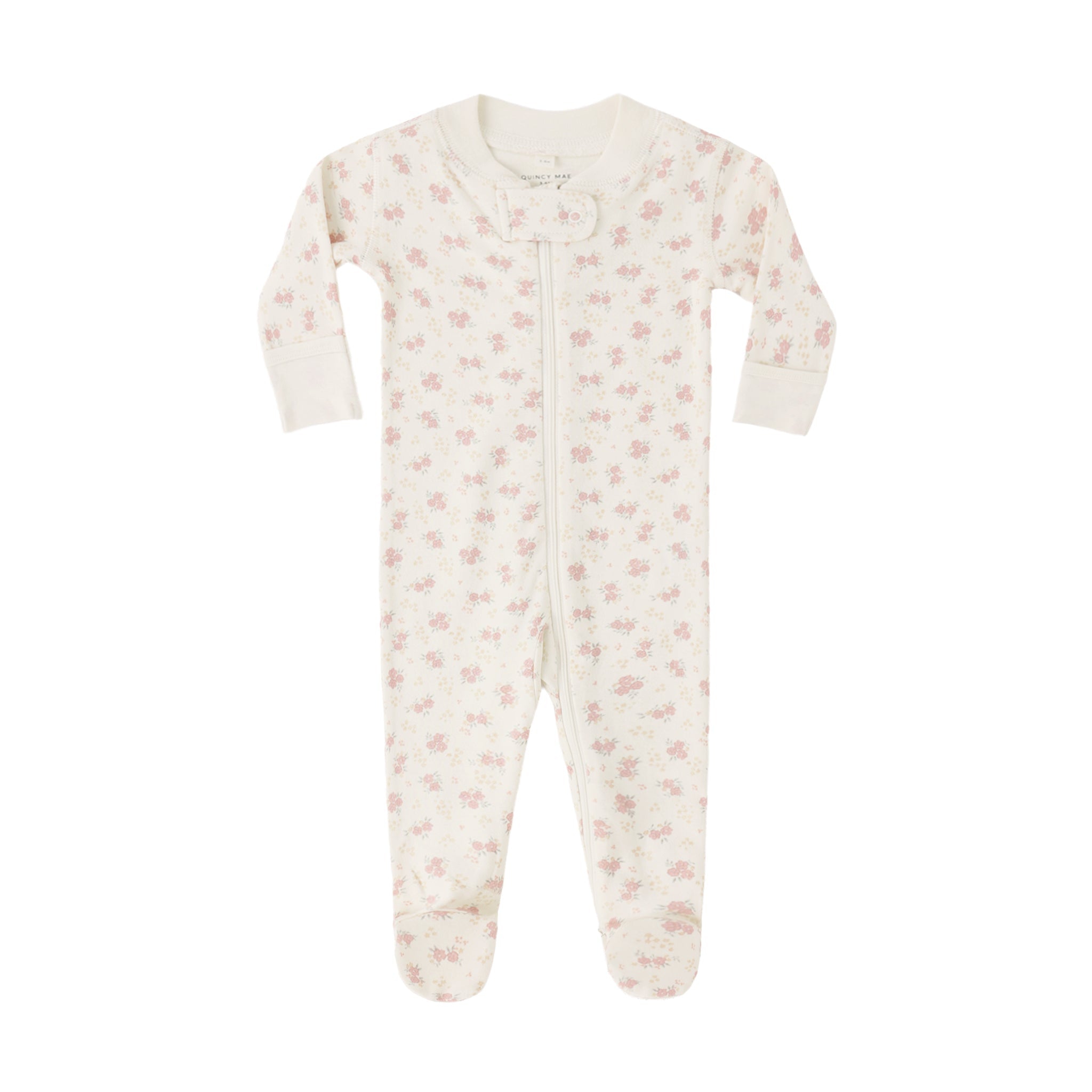 Zip Long Sleeve Sleeper Footie || Flower Field - Addy & Lou