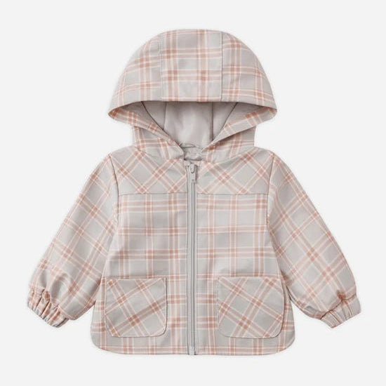 Rain Coat Blue Plaid