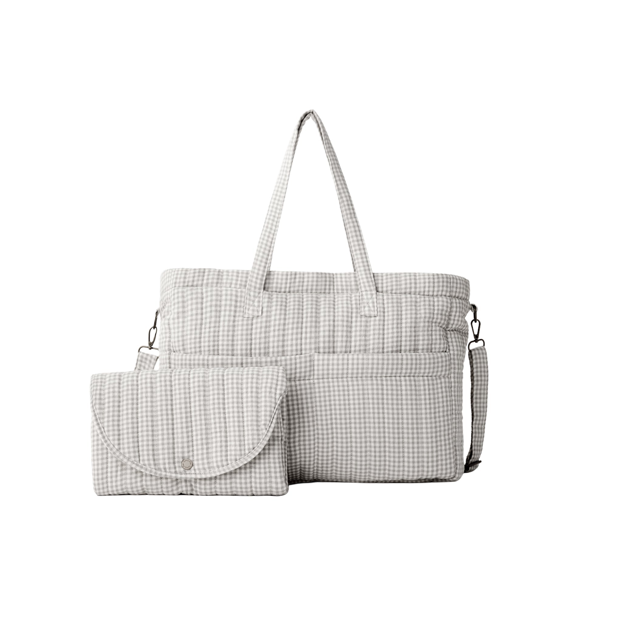 Diaper Bag + Changing Mat || Sage Gingham - Addy & Lou