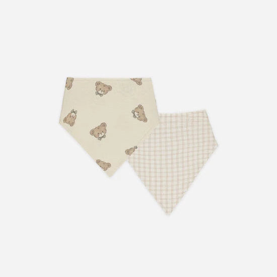 Bandana Scarf, 2 Pack || Teddy, Oat Check