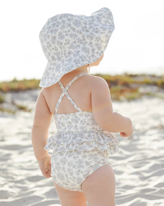 Sun Hat || Blue Floral