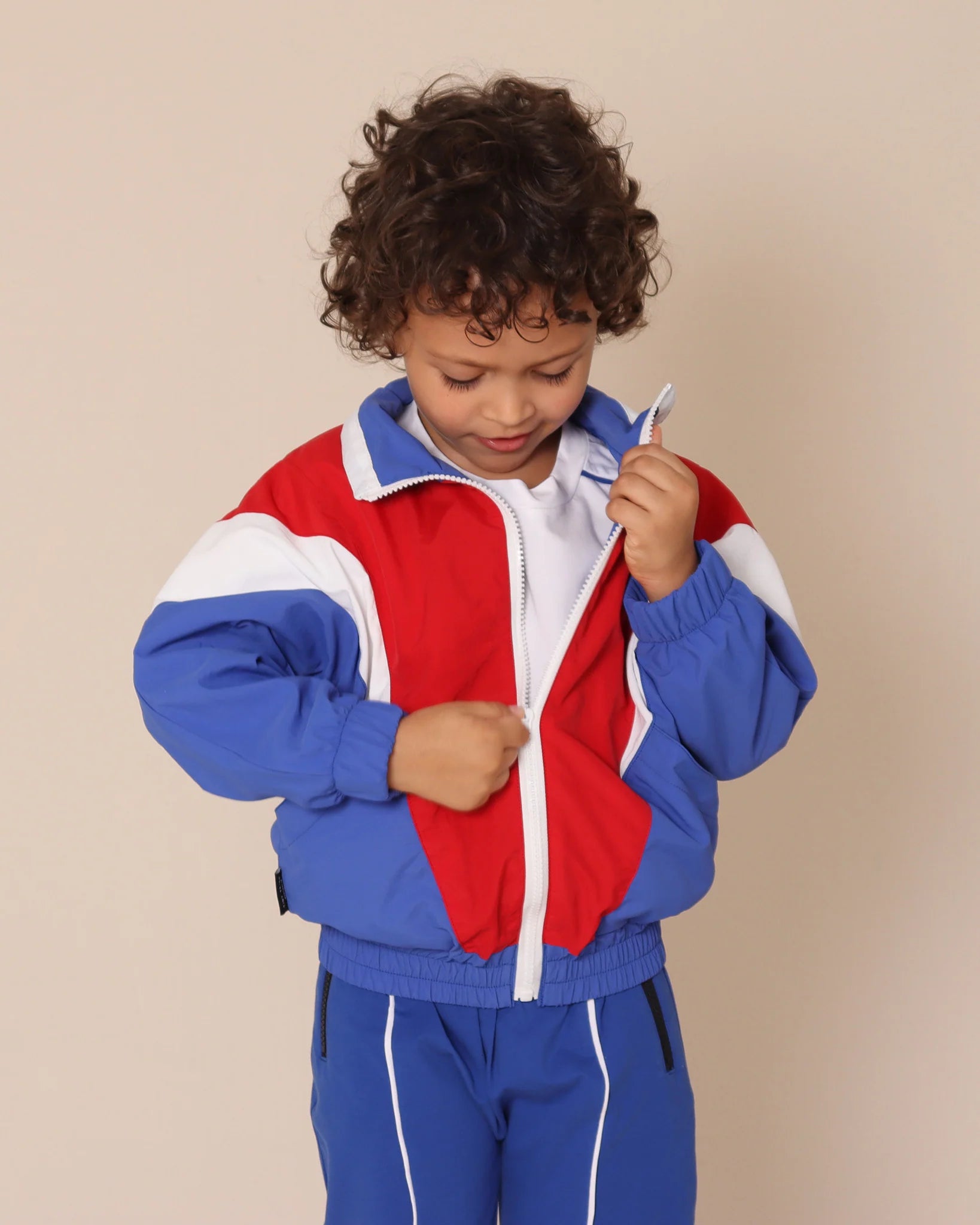 Segment Blue and Red Jacket