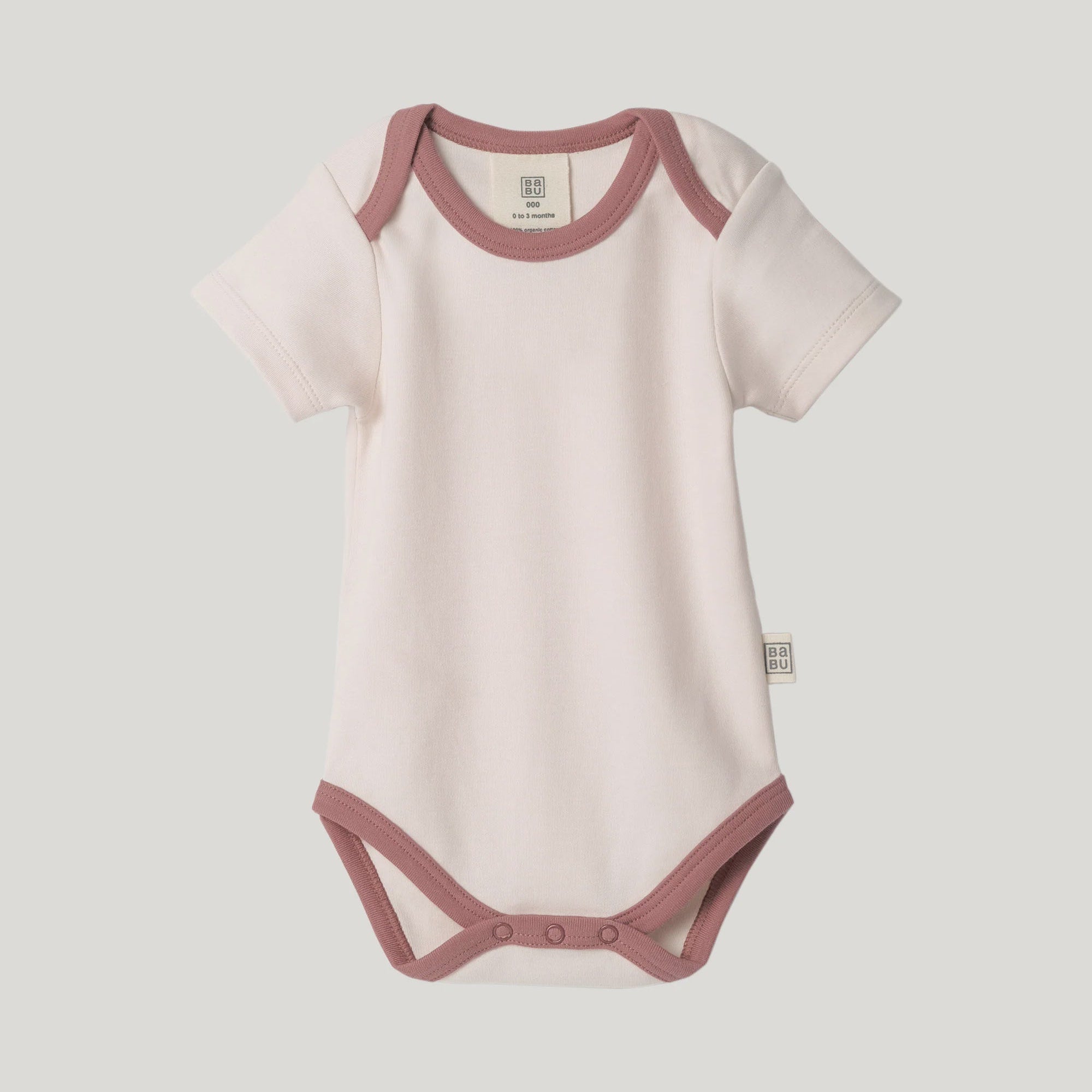 Bodysuit Short Sleeve - Petal Contrast