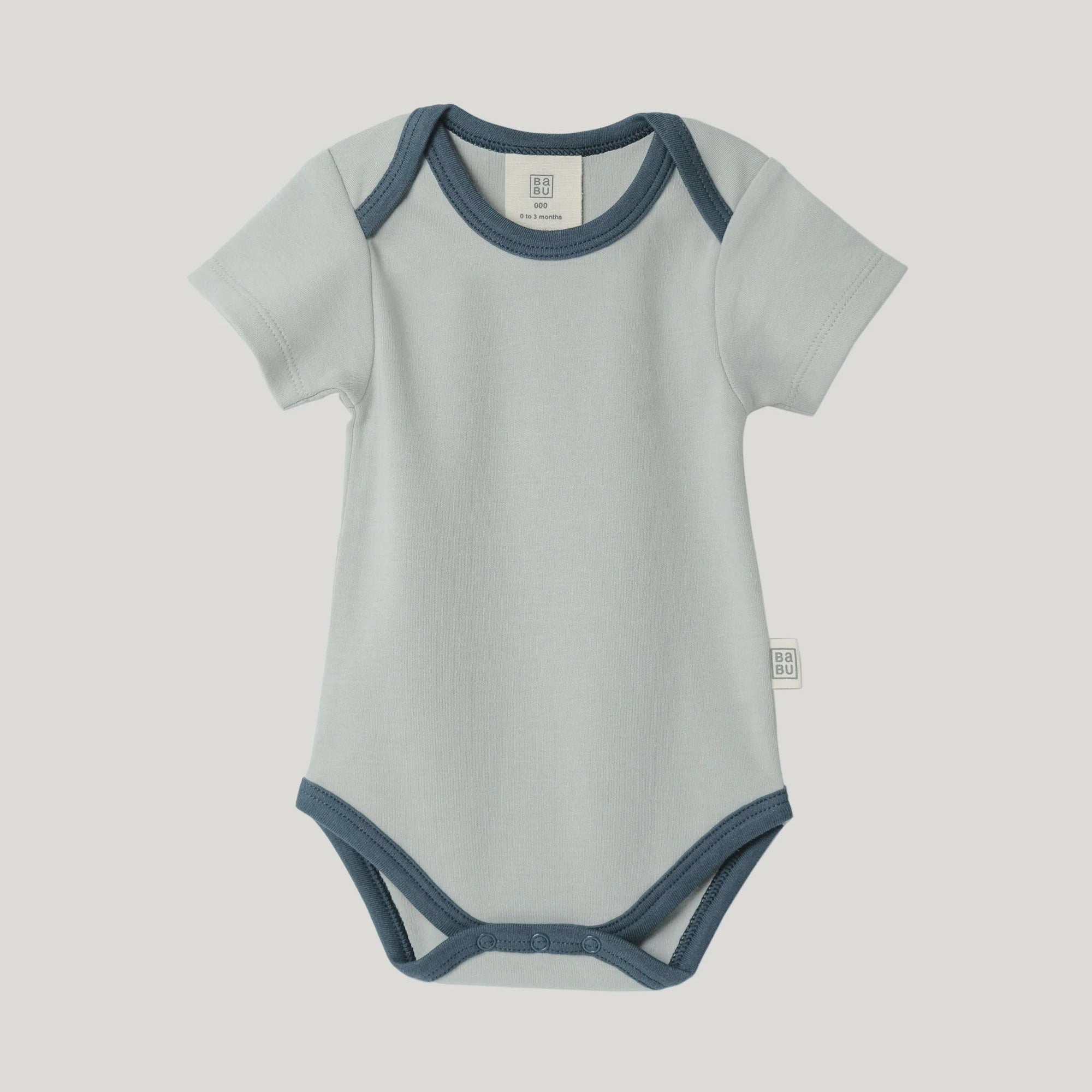 Bodysuit Short Sleeve - Sky Contrast