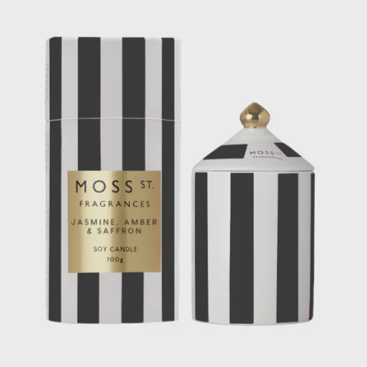 Moss St. Ceramic Candle 100g - Jasmine Amber & Saffron