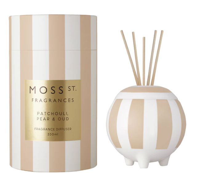 Moss St. Ceramic Diffuser 350ml - Patchouli Pear & Oud