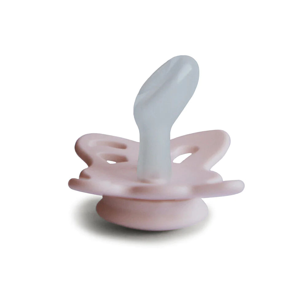 Anatomical Butterly Silicone Pacifier - Blush