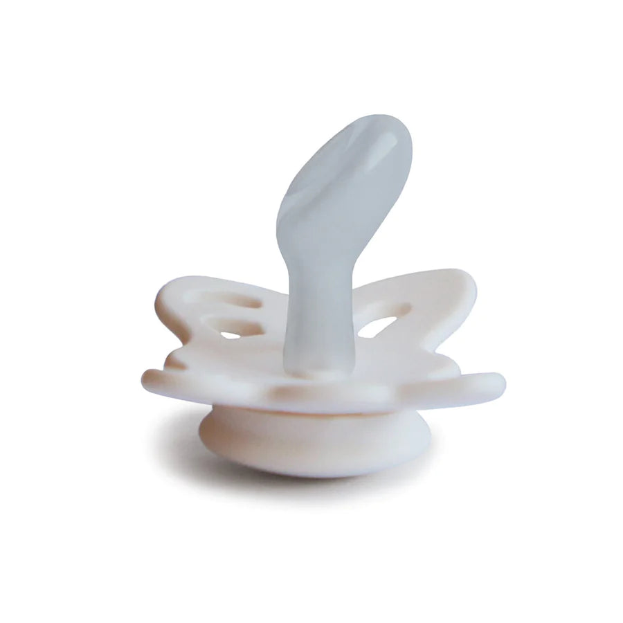 Anatomical Butterfly Silicone Pacifier - Cream