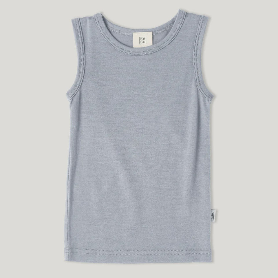 Merino Singlet - Periwinkle