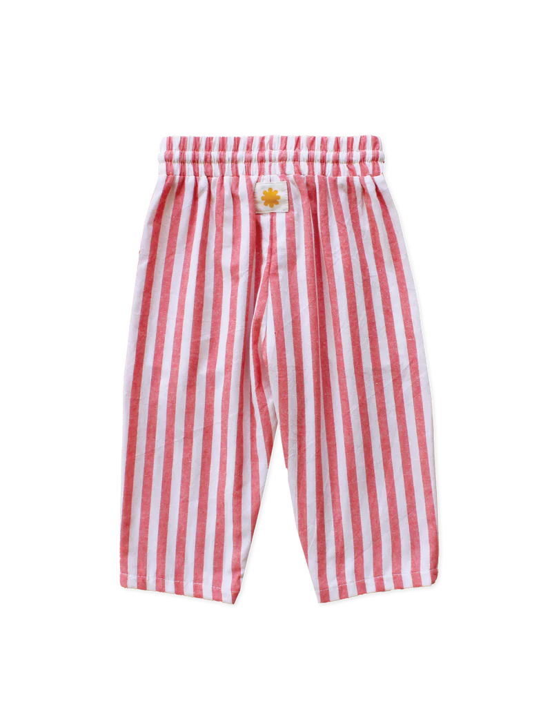 Stripe Pants - Scarlet