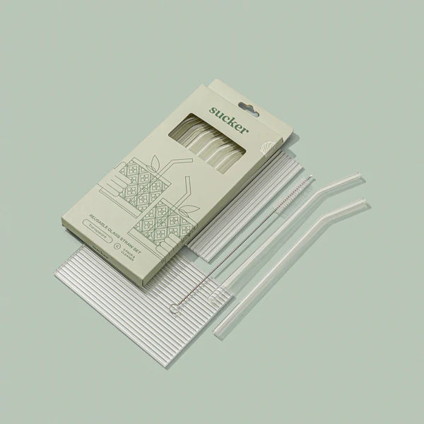 Reusable Glass Straws - Transparent