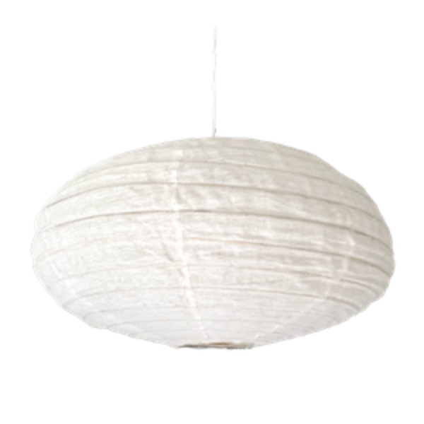 Linen Shade Oval - 60cm White