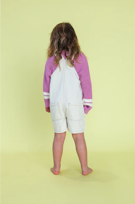Chunky Rib Pull Over - Raspberry - Addy & Lou
