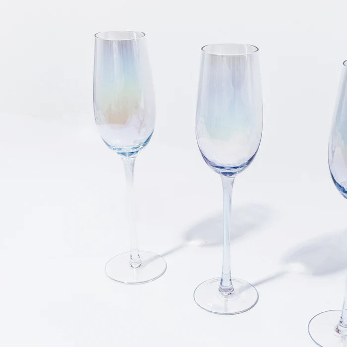 Iridescent Champagne Flute - Set of 4