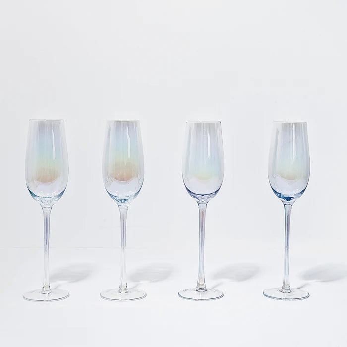 Iridescent Champagne Flute - Set of 4