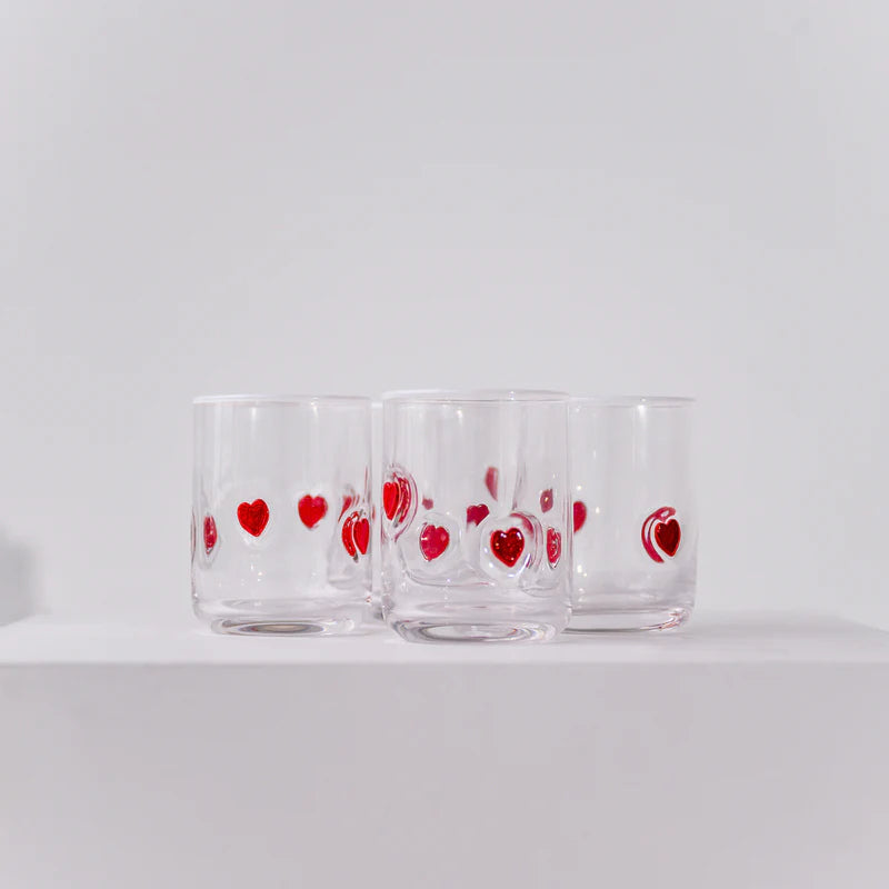 Heart Icon Glass - Set of 4