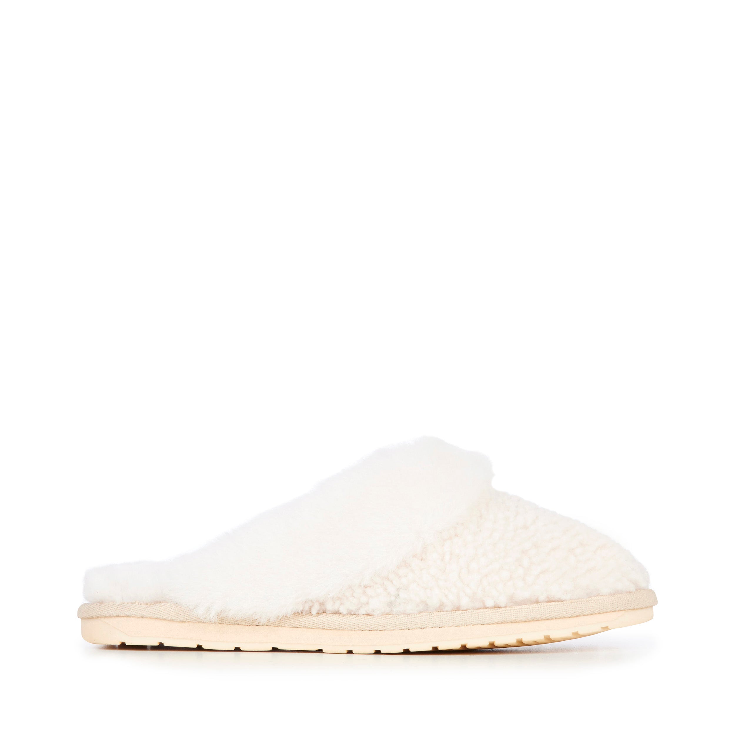 Jolie Slipper - Teddy Natural