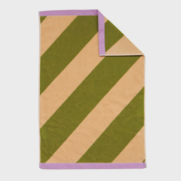 Pistachio Stripe Hand Towel
