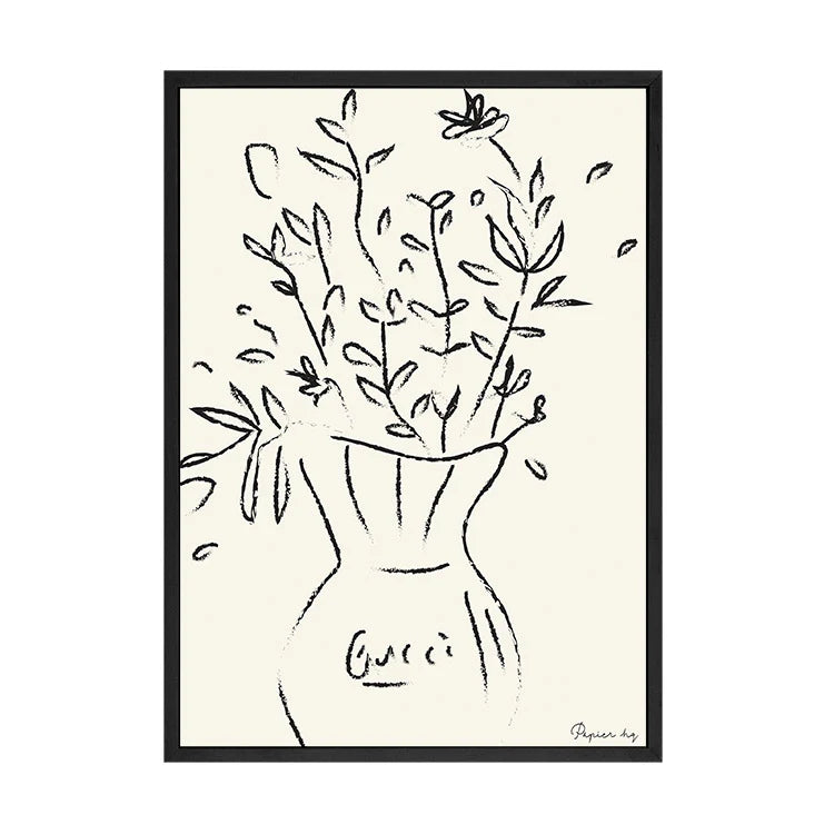 A1 Black Framed - Gucci Flowers